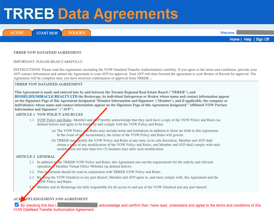 MLS Agreement Dashboard