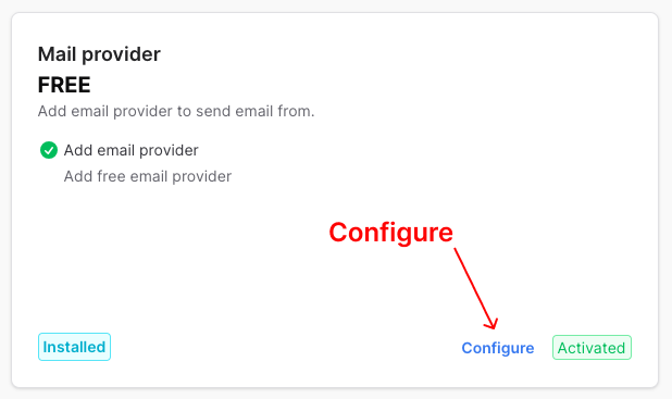 Configure Plugin