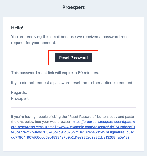 Reset Password